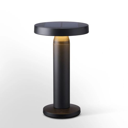 Solar tafellamp VIVRO - touch dimbaar - warm wit - Zwart