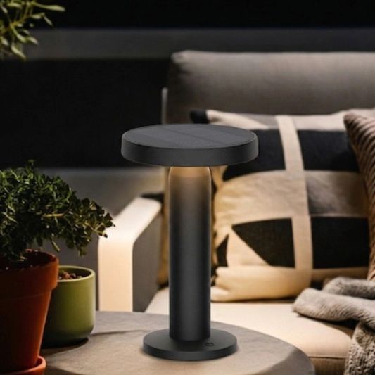 Solar tafellamp Vivro - Zwart - Voordeelset van 2
