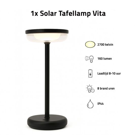 Solar tuinverlichtingsset | Compleet pakket voor uw balkon | 4-delig
