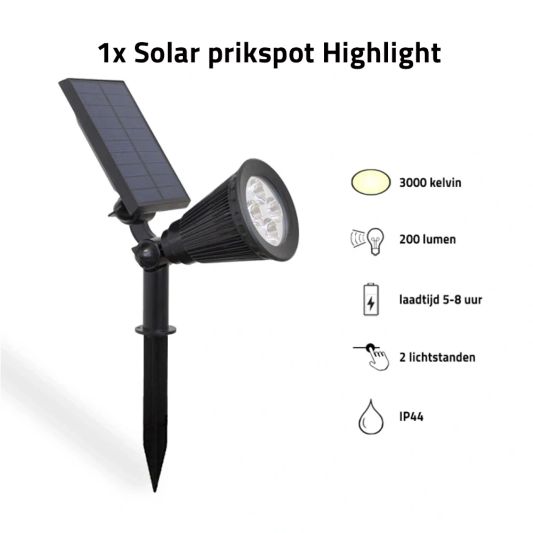 Solar tuinverlichtingsset | Compleet pakket voor uw terras | 7-delig