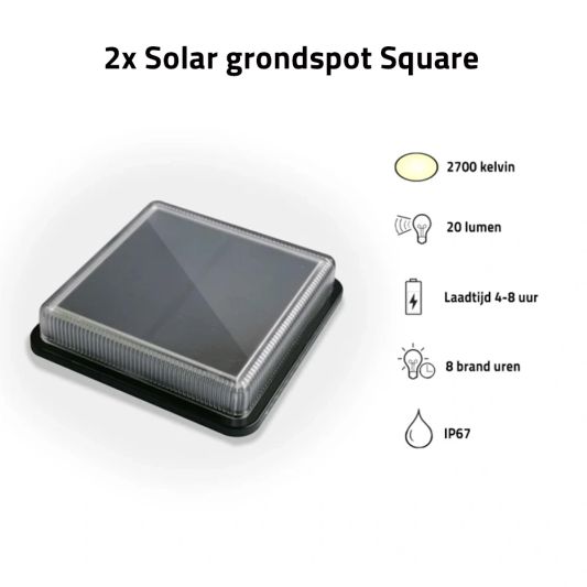 Solar tuinverlichtingsset | Compleet pakket voor uw terras | 7-delig