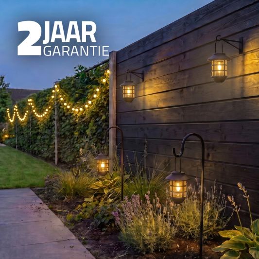 Solar tuinverlichtingsset | Compleet pakket voor uw tuin II | 5-delig