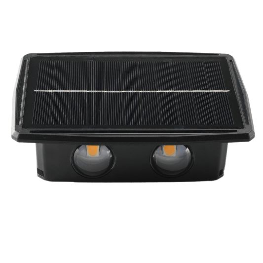 Solar up down wandlamp Njord met warm wit licht - Voordeelset van 2