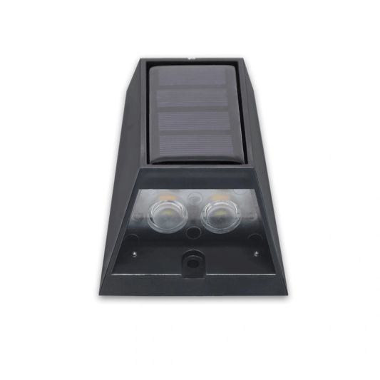 Solar up down wandlamp Roxx met warm en koud wit licht set van 2