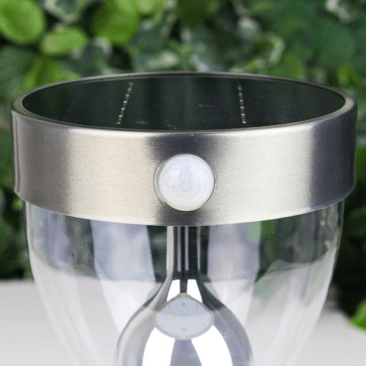 Solar wandlamp Bern RVS met sensor