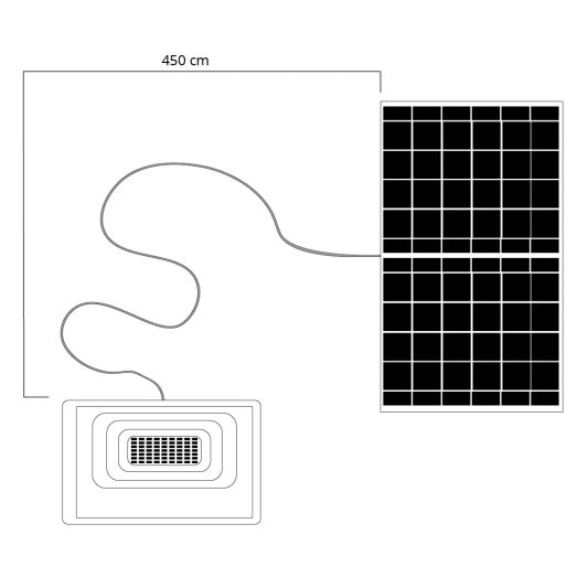 Solar wandlamp Capital I met los zonnepaneel