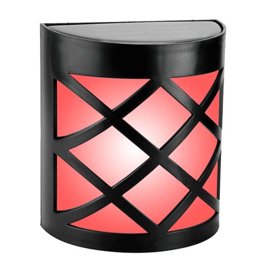 Solar wandlamp China zwart RGBW wit buitenlamp op zonne energie