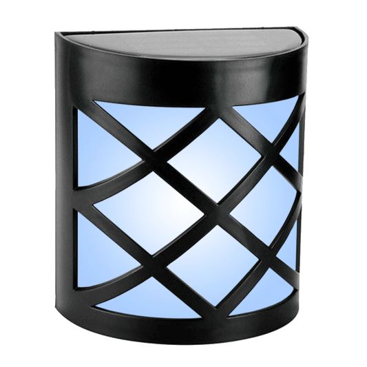 3x Solar wandlamp China RGBW buitenlamp op zonne energie