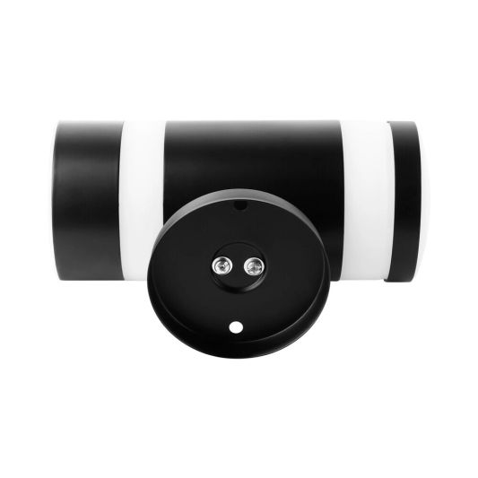 Solar wandlamp Dali op zonne-energie - Moderne zwarte buitenlamp met warm wit licht