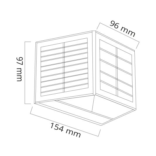 Solar wandlamp Ebbe - Voordeelset van 2 stuks