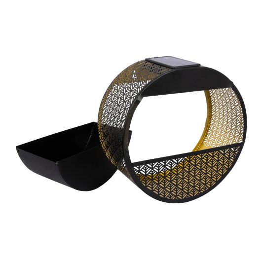 Solar wandlamp Flor - Met plantenbakje - Rond