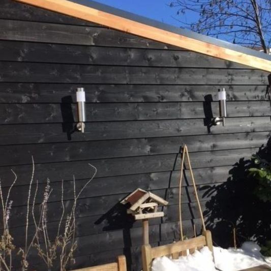 Solar wandlamp Lucifer RVS op zonne energie - Voordeelset 4 stuks