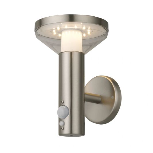 Solar wandlamp Lugano met bewegingssensor op zonne-energie