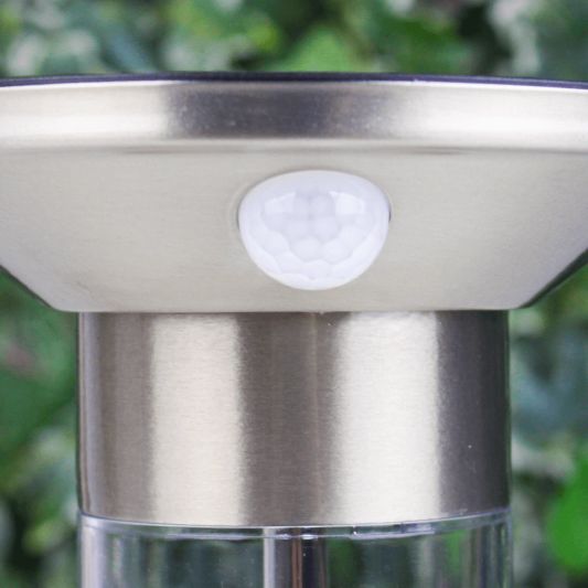 Solar wandlamp Luzern RVS met sensor