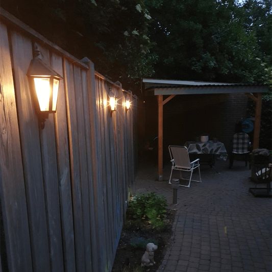 Solar wandlamp Monty klassieke buitenlamp op zonne energie