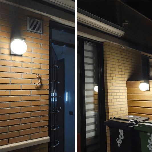 Solar wandlamp Moon met bewegingssensor op zonne-energie