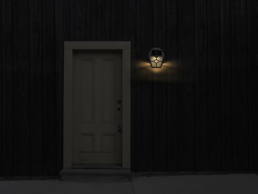 Solar wandlamp Munchen zilver 2 stuks