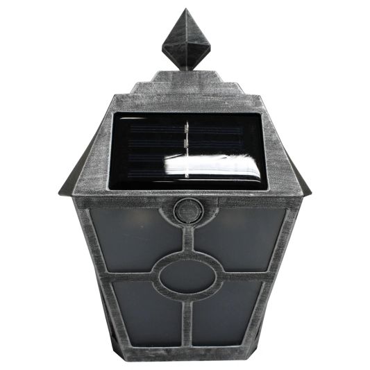 Solar wandlamp Munchen zilver 2 stuks