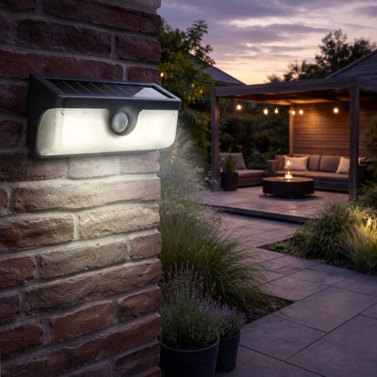 Solar wandlamp Nova - Helder wit licht - Set van 4