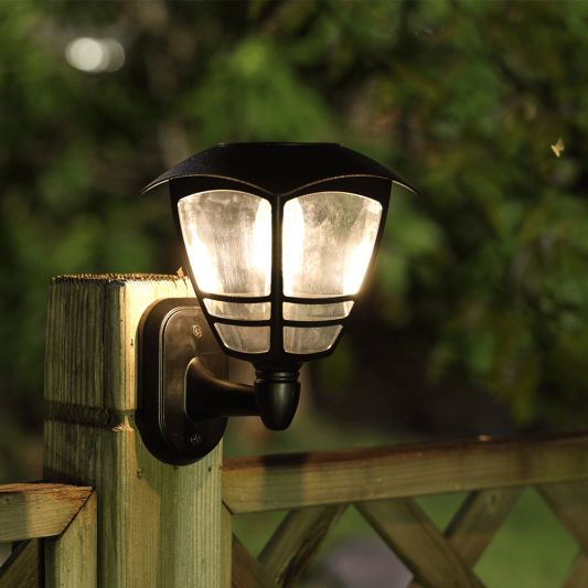 Solar wandlamp Prickle met warm wit licht set van 2
