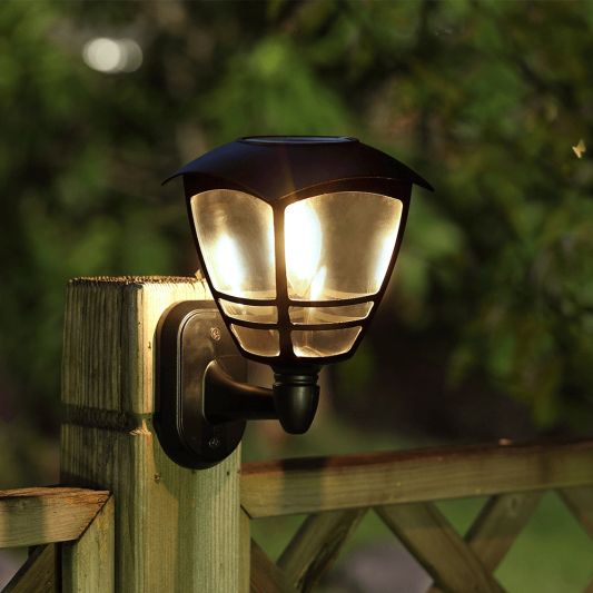 Solar wandlamp Prickle met warm wit licht set van 2