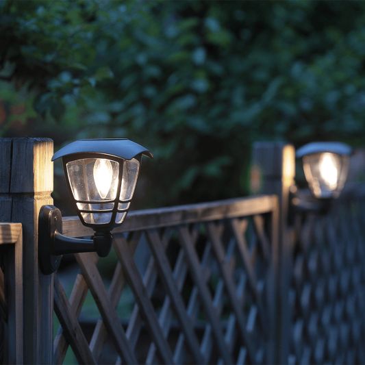 Solar wandlamp Prickle met warm wit licht set van 2