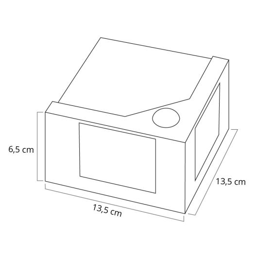 Solar wandlamp Prism met bewegingssensor en warm wit licht