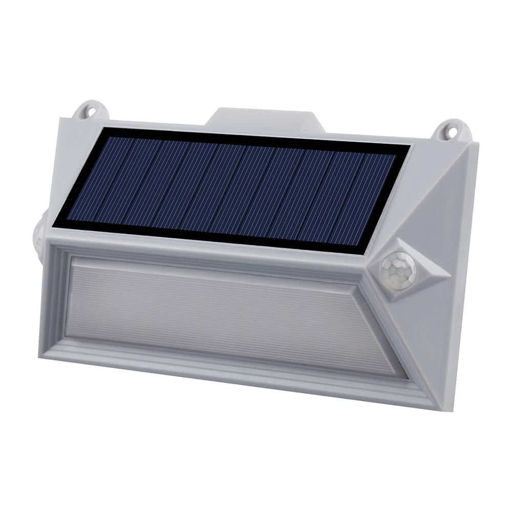 vidaXL Solar Muurlamp - LED - Zwart - 20 x 9.5 x 27.5 cm