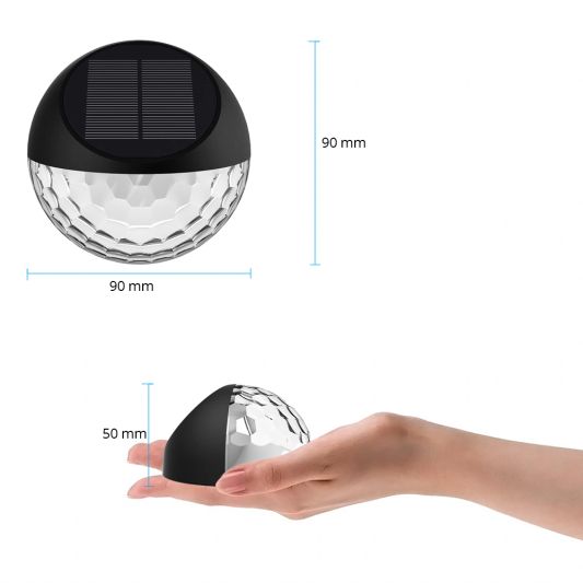 Solar wandlamp Shell op zonne-energie set van 4