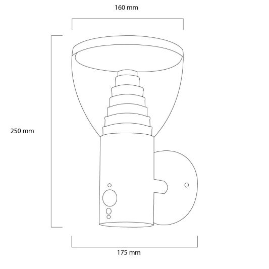 Solar wandlamp Spiez met bewegingssensor