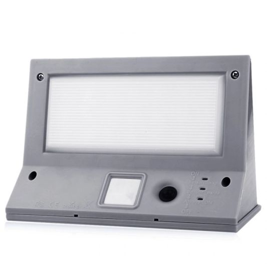 Solar wandlamp Stuttgart met 21 leds en bewegingsmelder RVS op zonne-energie