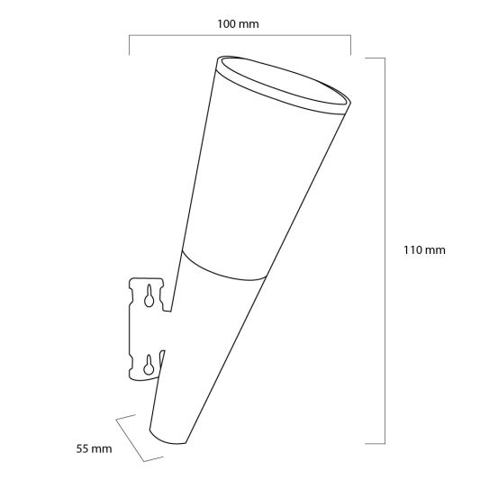 Solar wandlamp Torch met warm en koud wit licht voordeelset van 4