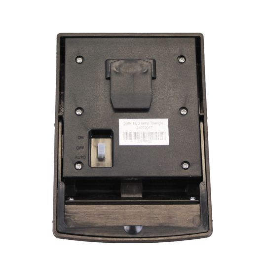 Solar wandlamp Triangle met bewegingsmelder buitenlamp op zonne energie