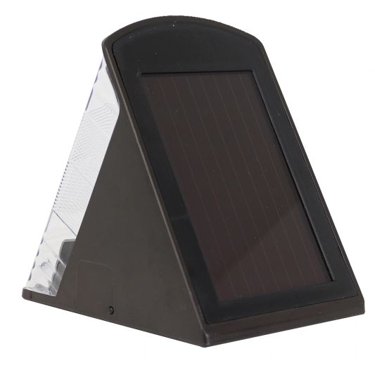 Solar wandlamp Triangle met bewegingsmelder buitenlamp op zonne energie