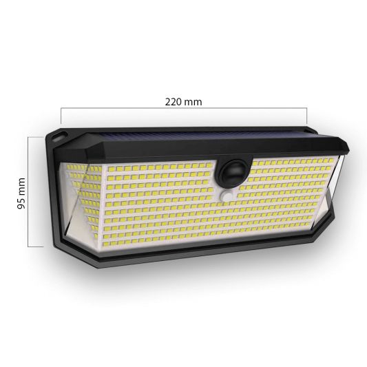 Solar wandlamp Trival met bewegingssensor