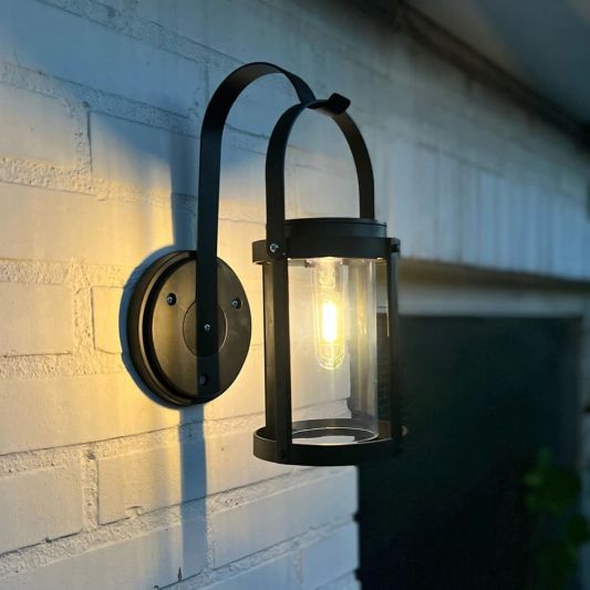 Solar wandlamp Venice met led filament lamp