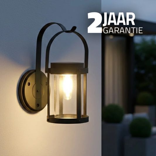 Solar wandlamp Venice met led filament lamp