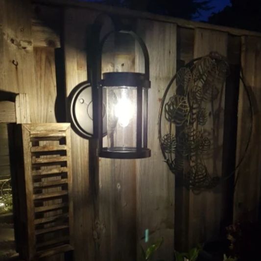 Solar wandlamp Venice met led filament lamp - Voordeelset 2 stuks