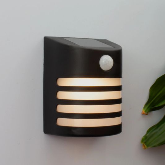 Solar wandlamp Zebra op zonne-energie met bewegingsmelder