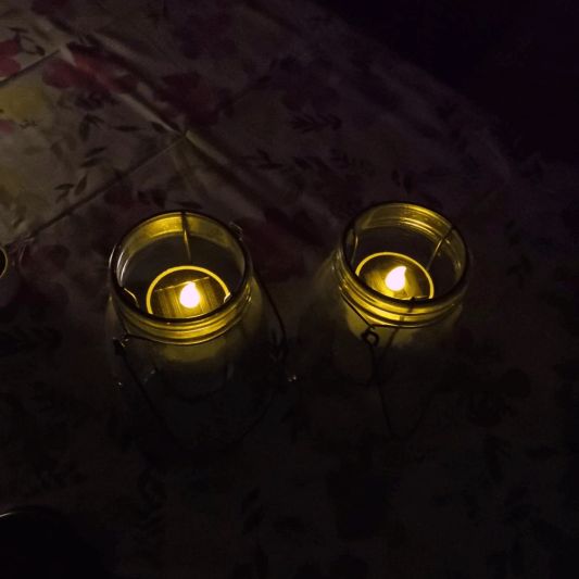 Solar waxinelichtjes led kaarsen 6 stuks