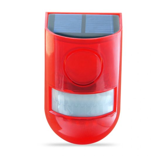 Solarlamp Alert met rode LED verlichting en 4 lichtstanden