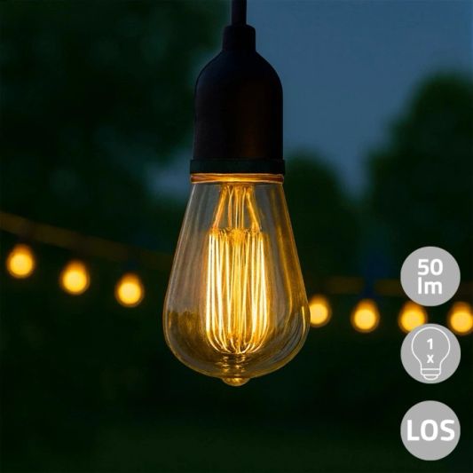 Solarlamp los led filament lampje voor Chain 30 solar slinger
