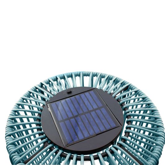 Solarlamp Lowis Blue op zonne-energie met schemersensor