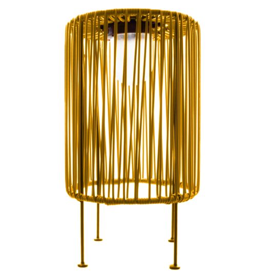 Solarlamp Lowis Yellow op zonne-energie met schemersensor
