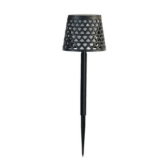 Solarlamp Porto op zonne energie zwart