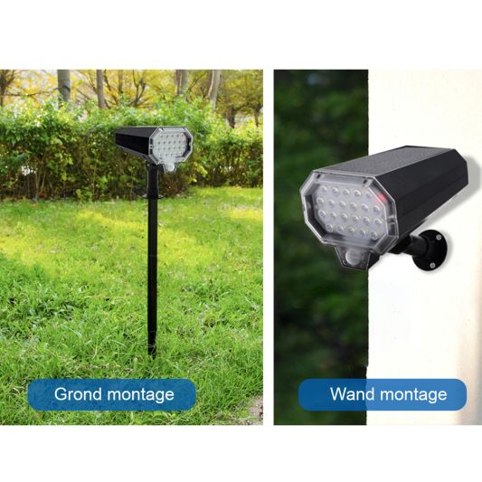 Solarlamp Rotar met roteerfunctie - Wandlamp en priklamp met bewegingssensor