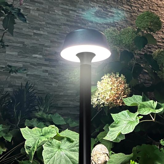 Staande solarlamp Edison op zonne-energie - Warm wit licht - 50 cm hoog