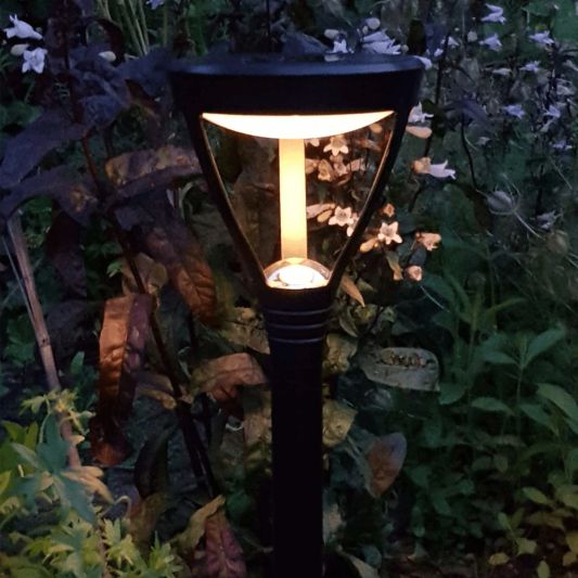 Voordeelset 8x Solar priklamp Birdie zwart met warm wit licht