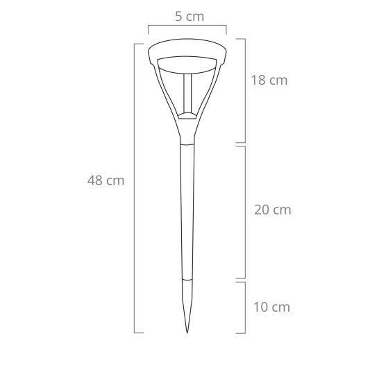 Voordeelset Solar priklamp Birdie zwart met warm wit licht