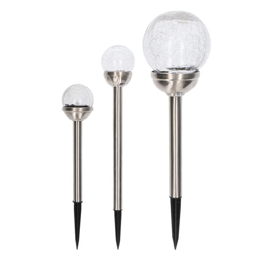 Voordeelset Solar priklamp Rhea decoratieve bollen